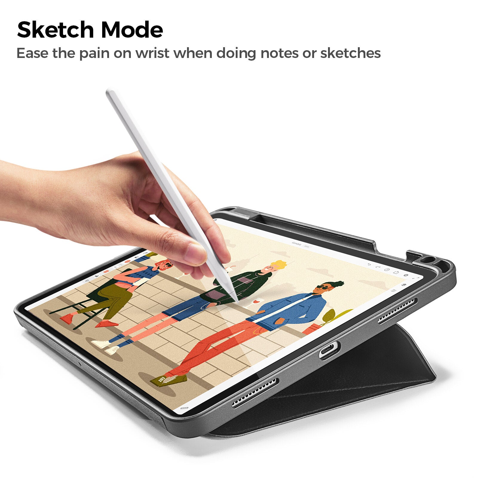 Inspire B50 Tri-Mode Case For iPad Air 10.9" - Black