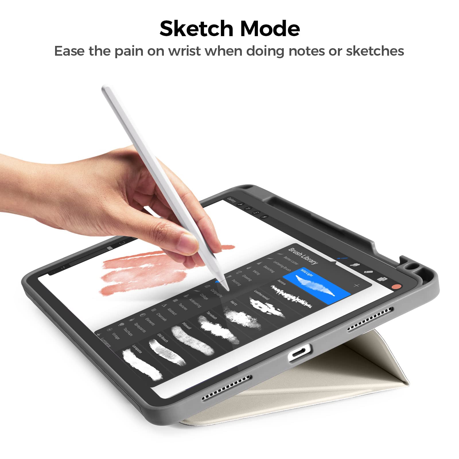 Inspire B50 Tri-Mode Case For iPad Air 10.9" - White