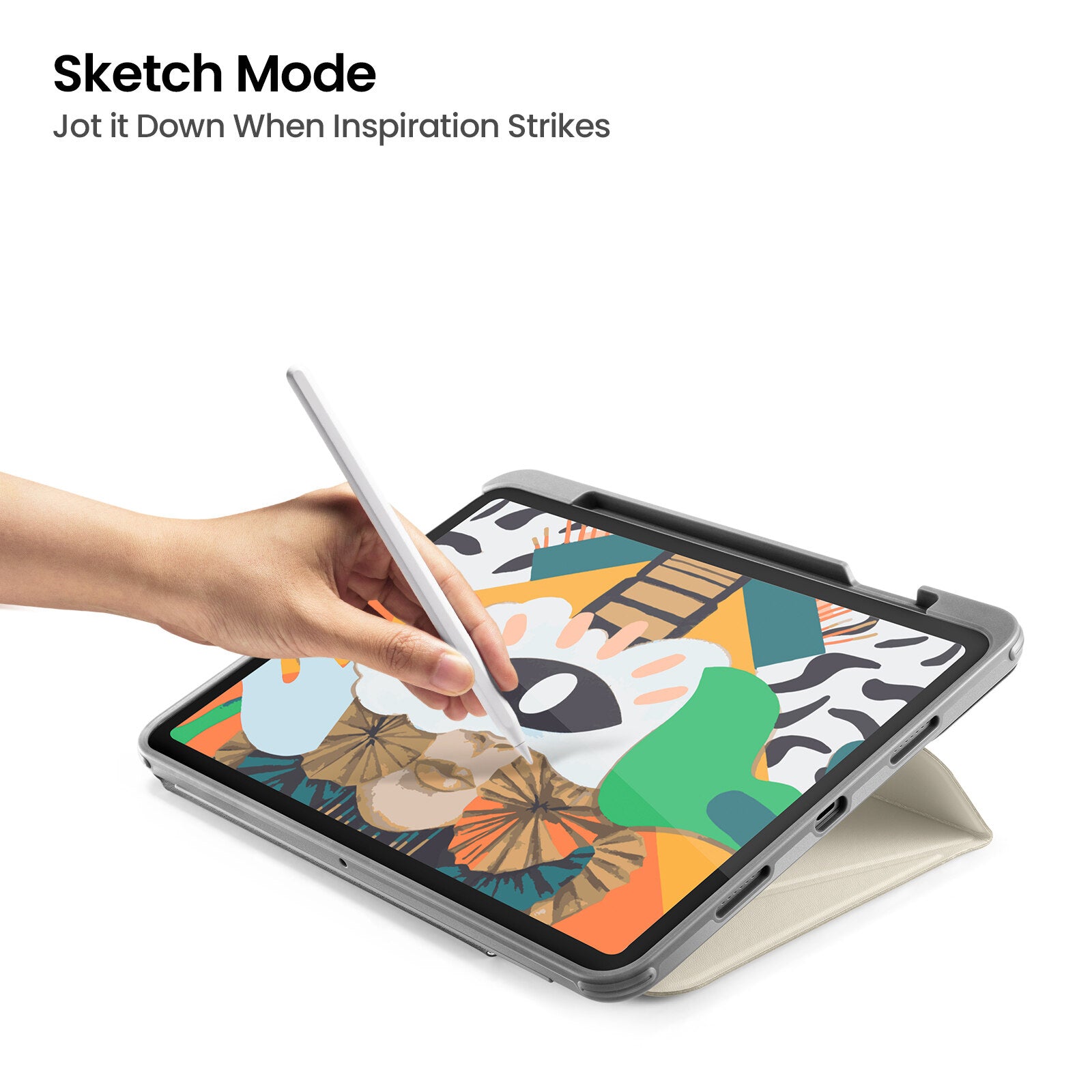 Inspire B50 Tri-Mode Case For iPad Pro 11" - White