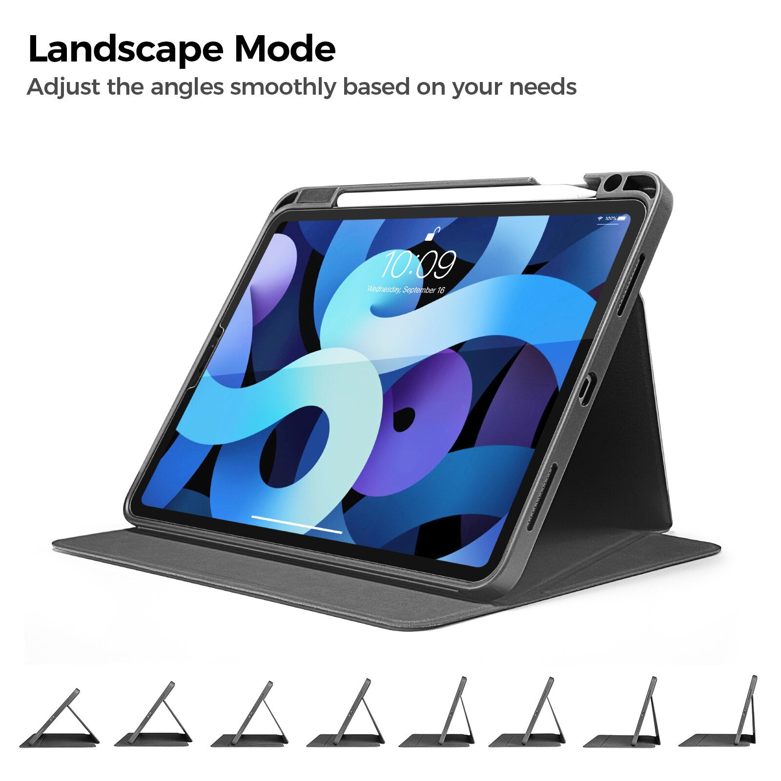 Inspire B50 Tri-Mode Case For iPad Air 10.9" - Black