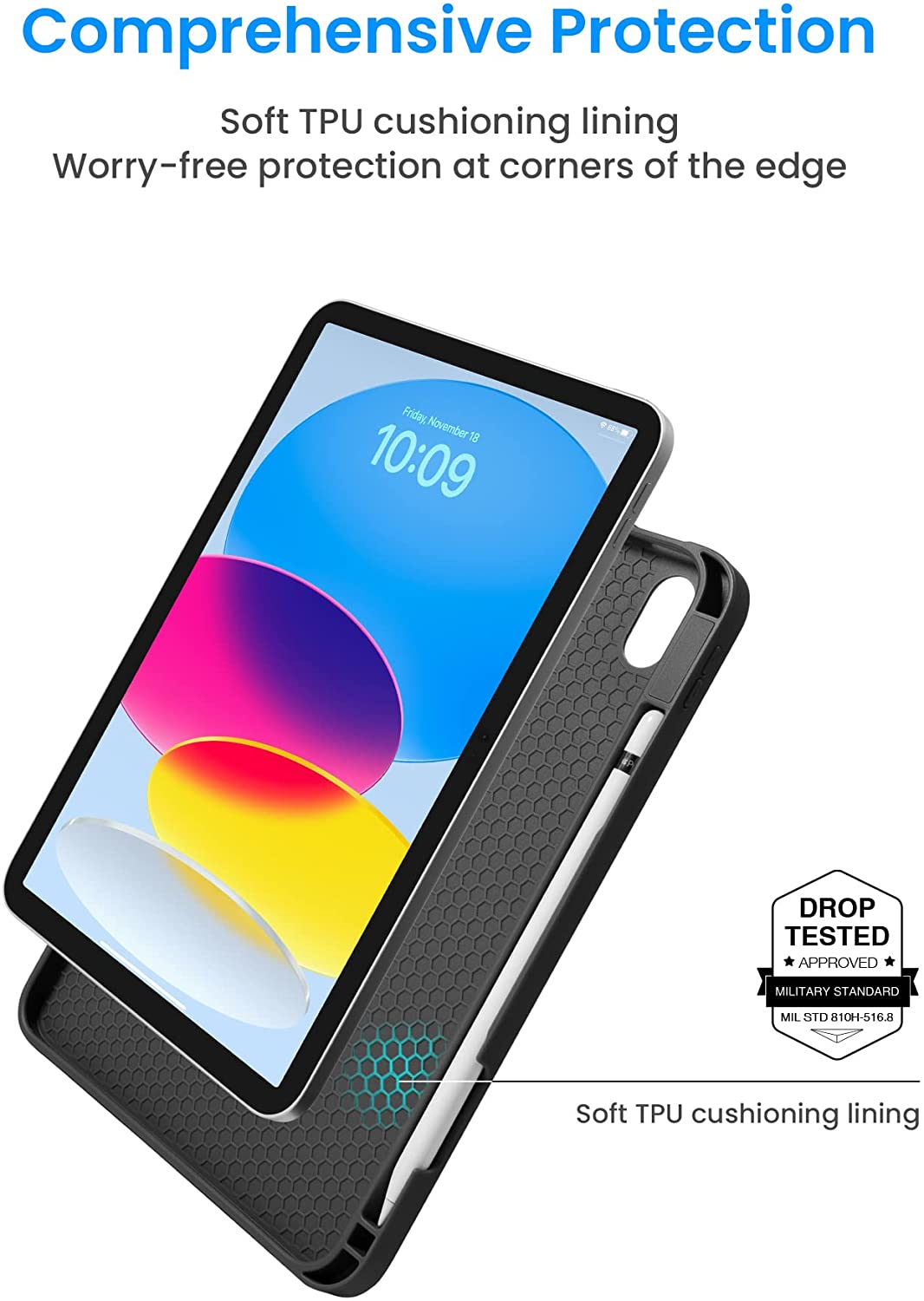 Inspire B50 Tri-Mode Case For iPad 10.9" - Blue