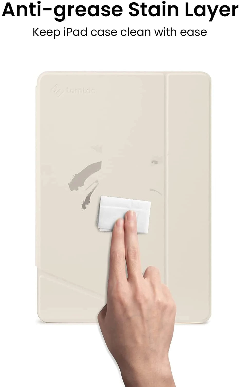 tomtoc 10.2 Inch Protective Smart-Tri Case - White