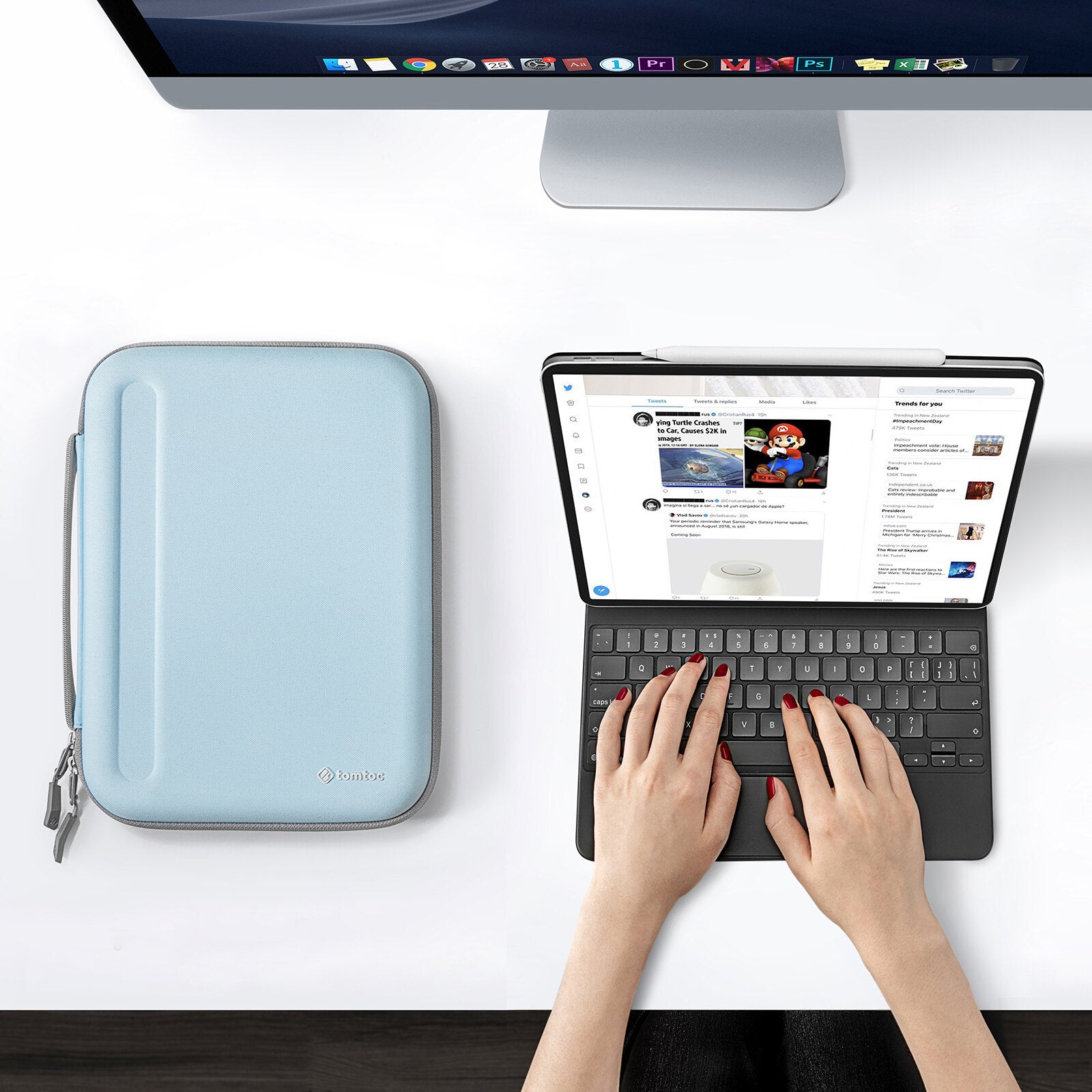Fancy-Case B06 For Tablet 11" - Sky Mirror