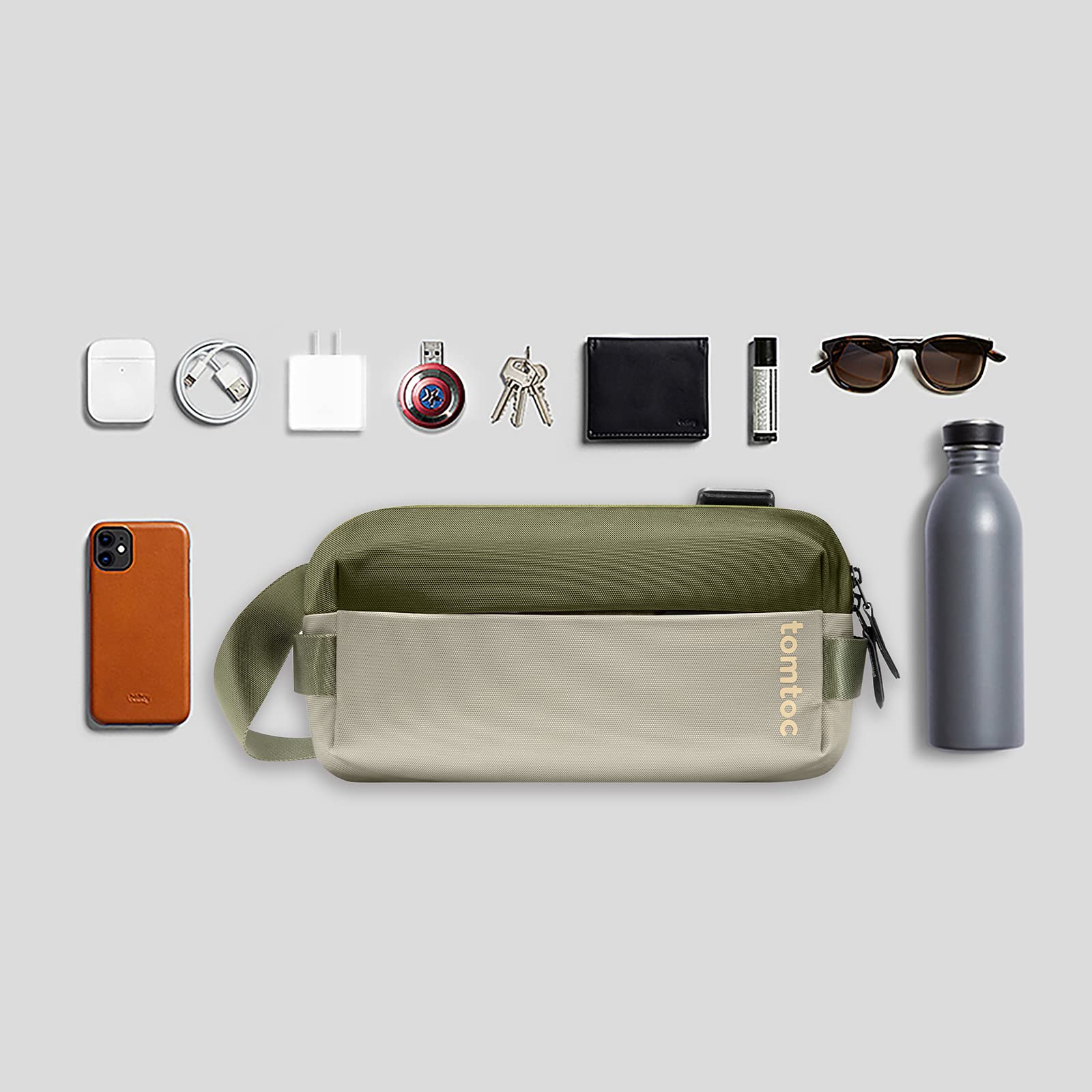 Explorer T21 EDC Sling Bag (S) - Olive Green
