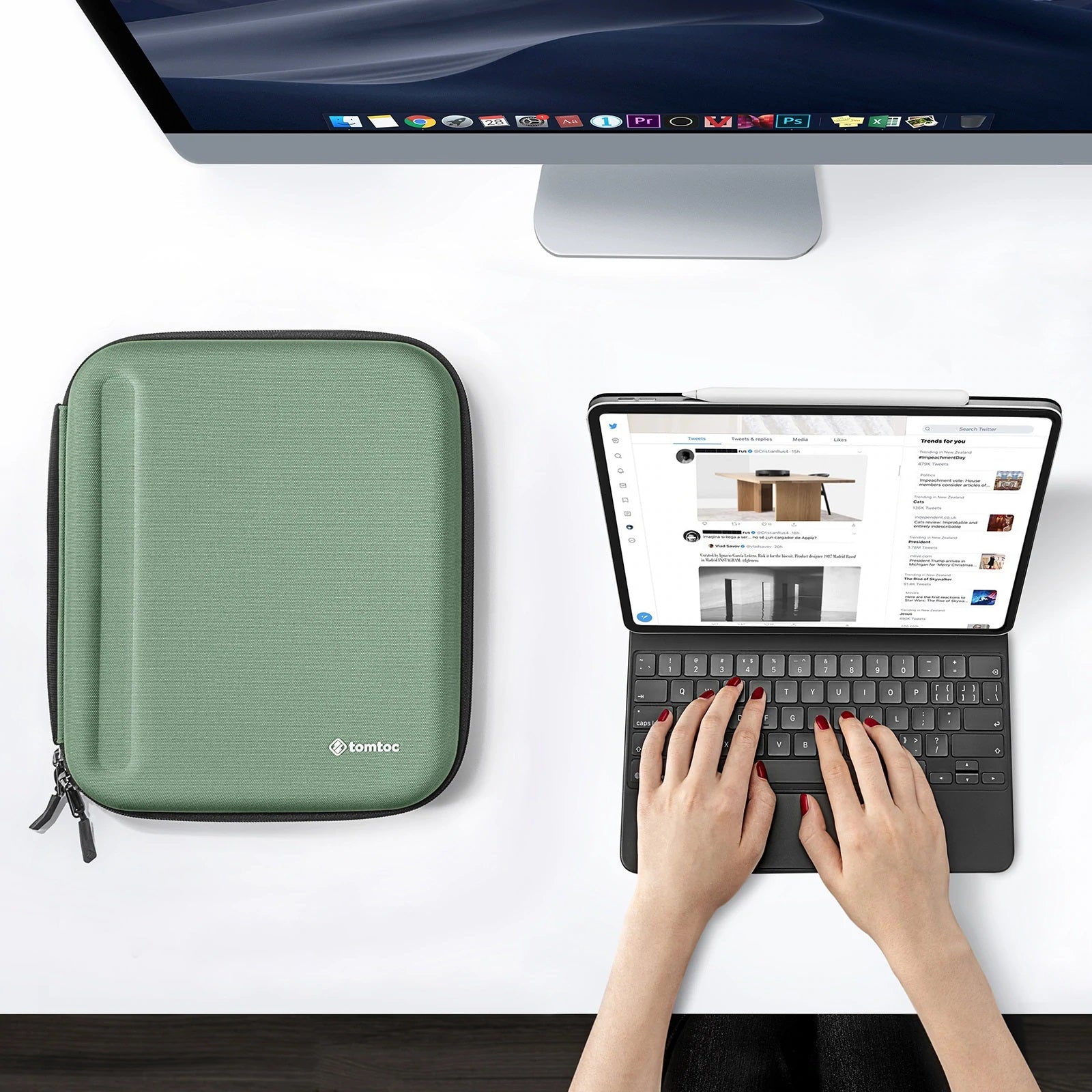 Fancy-Case B06 For Tablet 12.9" - Cactus Green