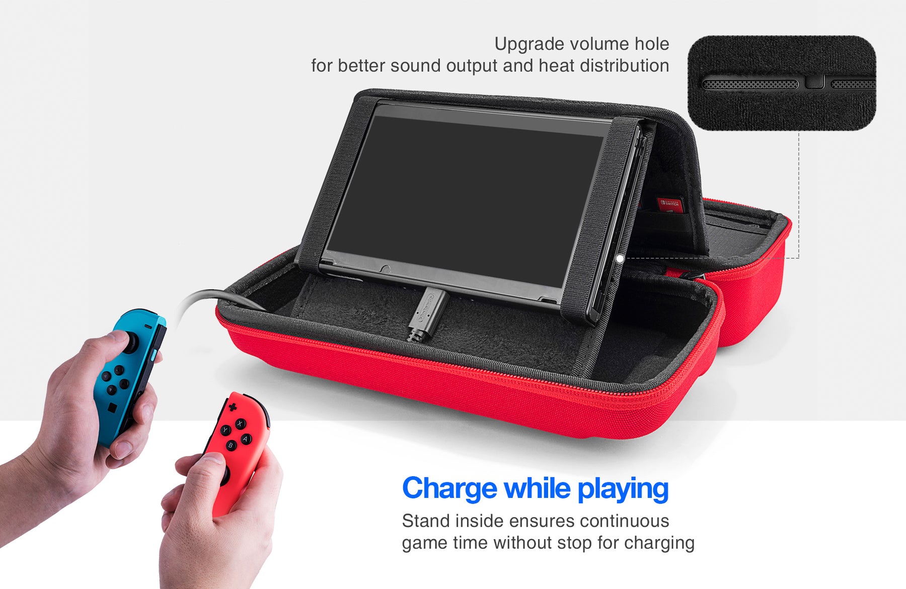 Fancy-Case G05 For Nintendo Switch (L) - Red