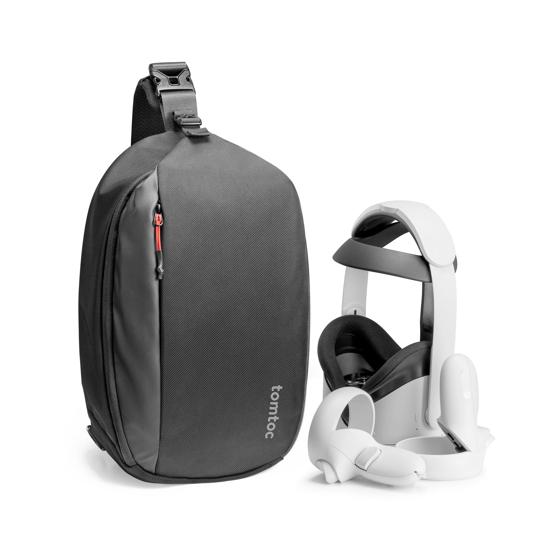 tomtoc Oculus Quest 2 Men Bag / Shoulder Bag / Sling Bag / Crossbody Bag - Black