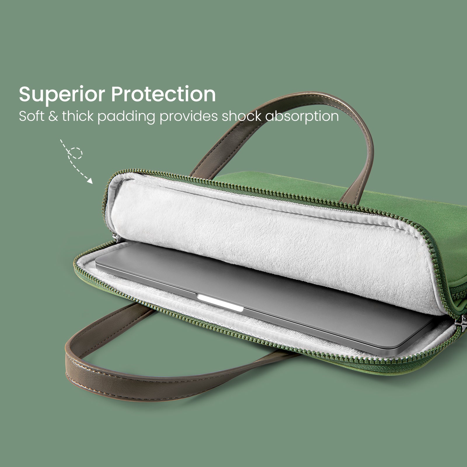 The-Her A11 Laptop Handbag 14" - Green