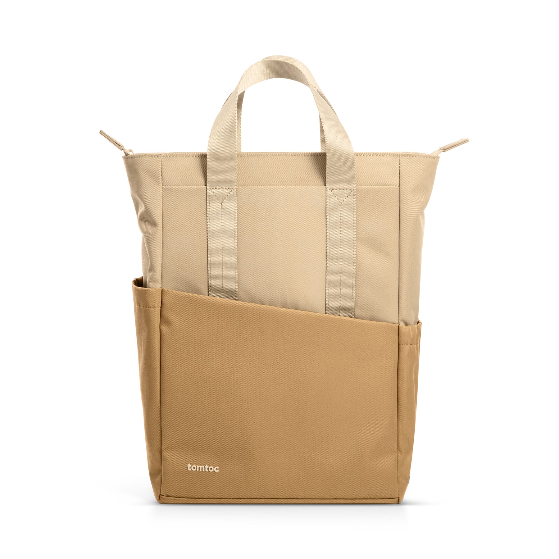 14 Inch Slash Geometric Laptop Backpack sandy brown