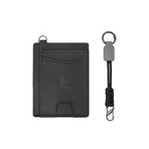 tomtoc Card Holder for Men RFID Blocking Card Wallet Free Lanyard