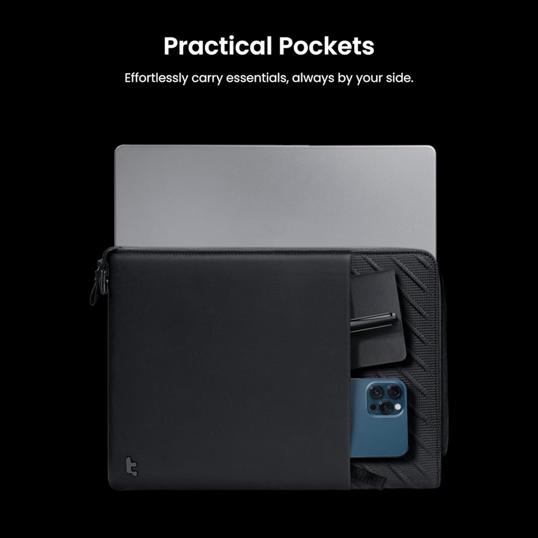 tomtoc 14 Inch Voyage Laptop Sleeve / MacBook Sleeve - iPad Pro / MacBook Air & MacBook Pro M1 M2
