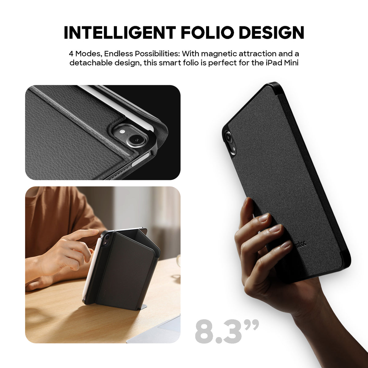 tomtoc B55 Inspire iPad Mini 6 Case A17 Pro Protection Tablet Case for iPad Mini 2024