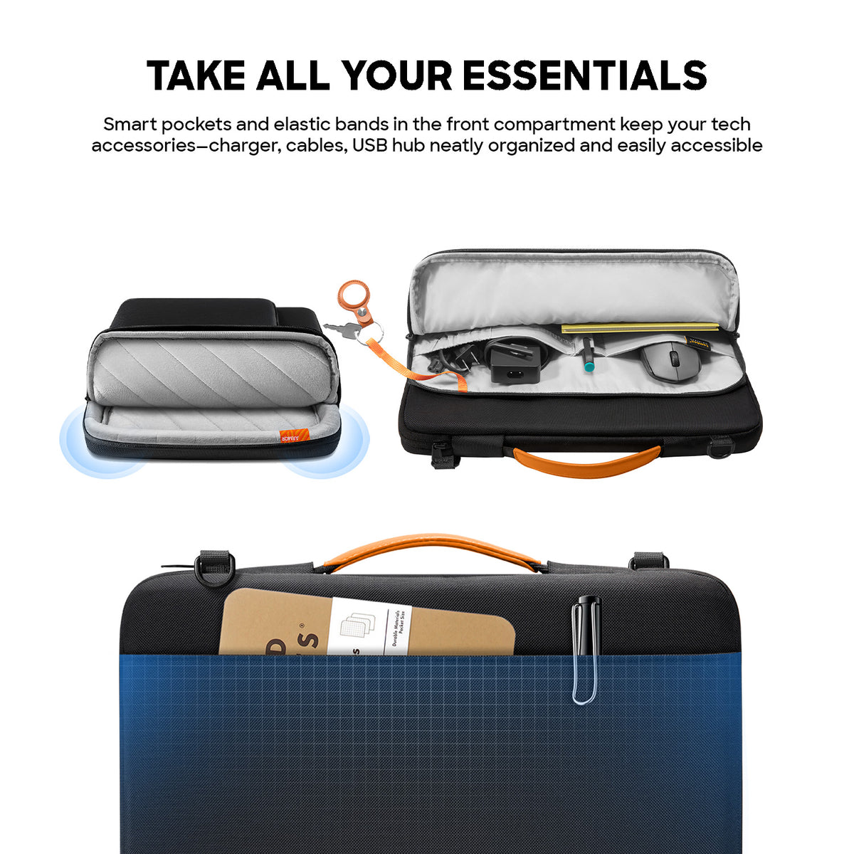tomtoc Defender-A40 Laptop Shoulder Bag Office Briefcase