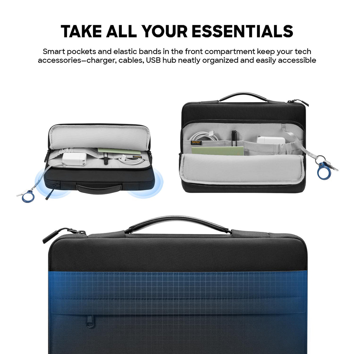 tomtoc Defender-A14 Premium Protective Laptop Briefcase