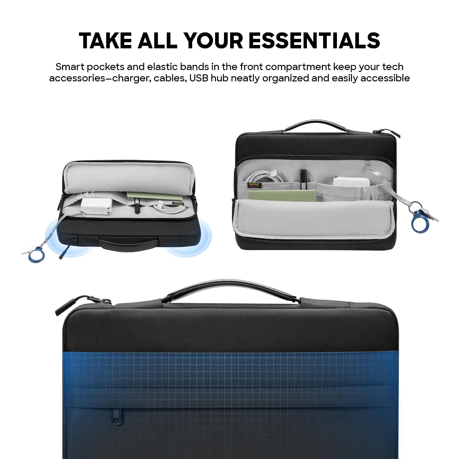 tomtoc Defender-A14 Premium Protective Laptop Briefcase