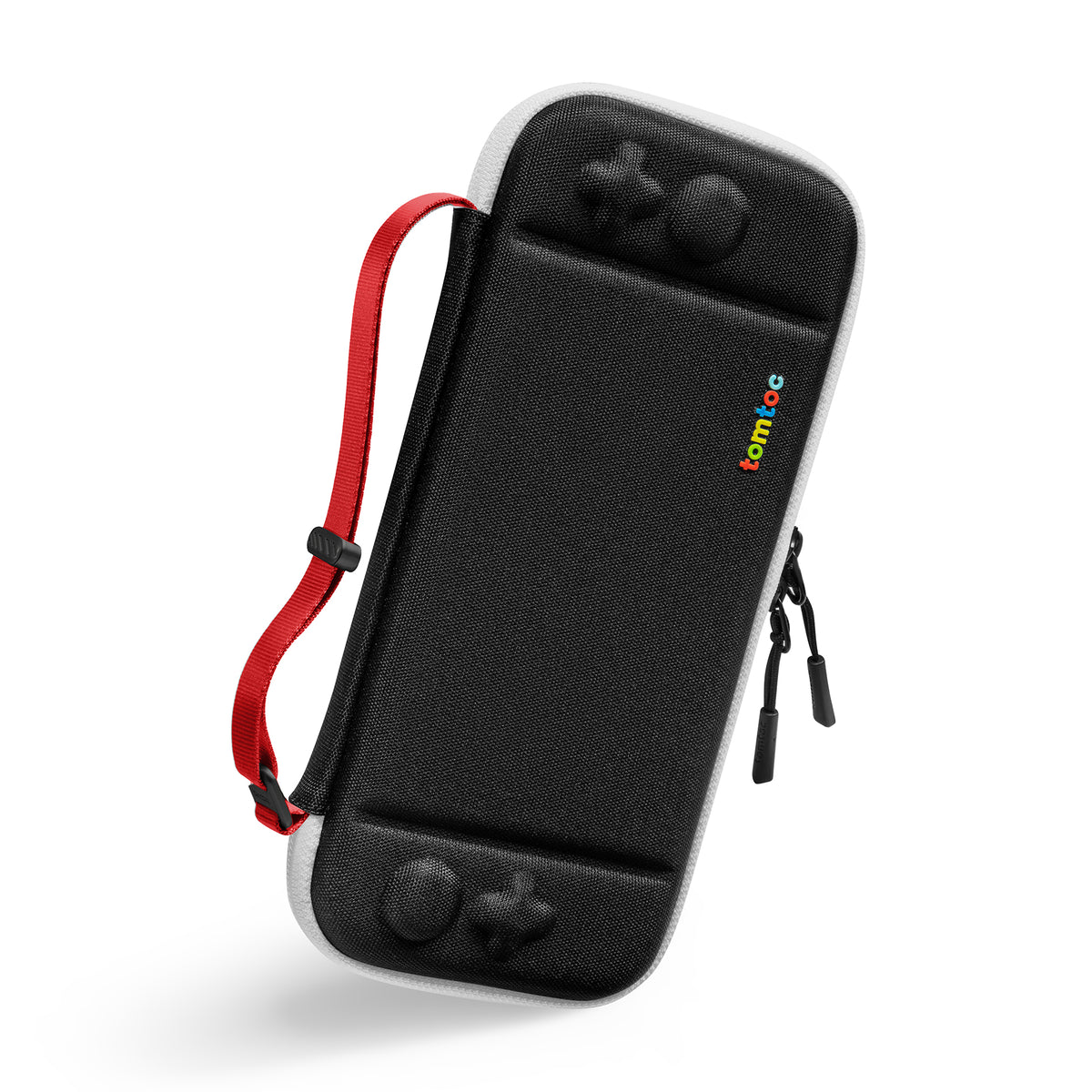 tomtoc Slim Protective Carrying Case with 10 Game Cartridges - Nintendo Switch & OLED Model - Magic Black