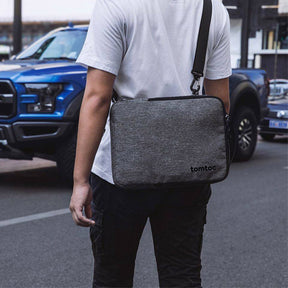 tomtoc 14 Inch Urban Laptop Shoulder Sling Bag - Gray