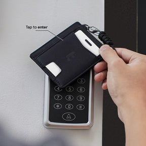 tomtoc Card Holder for Men RFID Blocking Card Wallet Free Lanyard