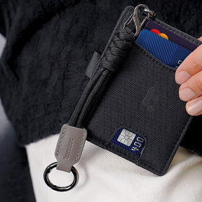 tomtoc Card Holder for Men RFID Blocking Card Wallet Free Lanyard