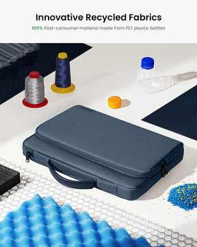 tomtoc 14 Inch Versatile 360 Protective Macbook Sleeve Briefcase - Dark Blue