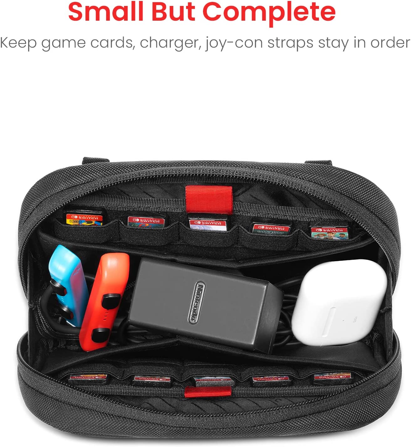 tomtoc Arccos Series Switch Cards & Accessories Bag - Nintendo Switch / OLED / Lite - Black