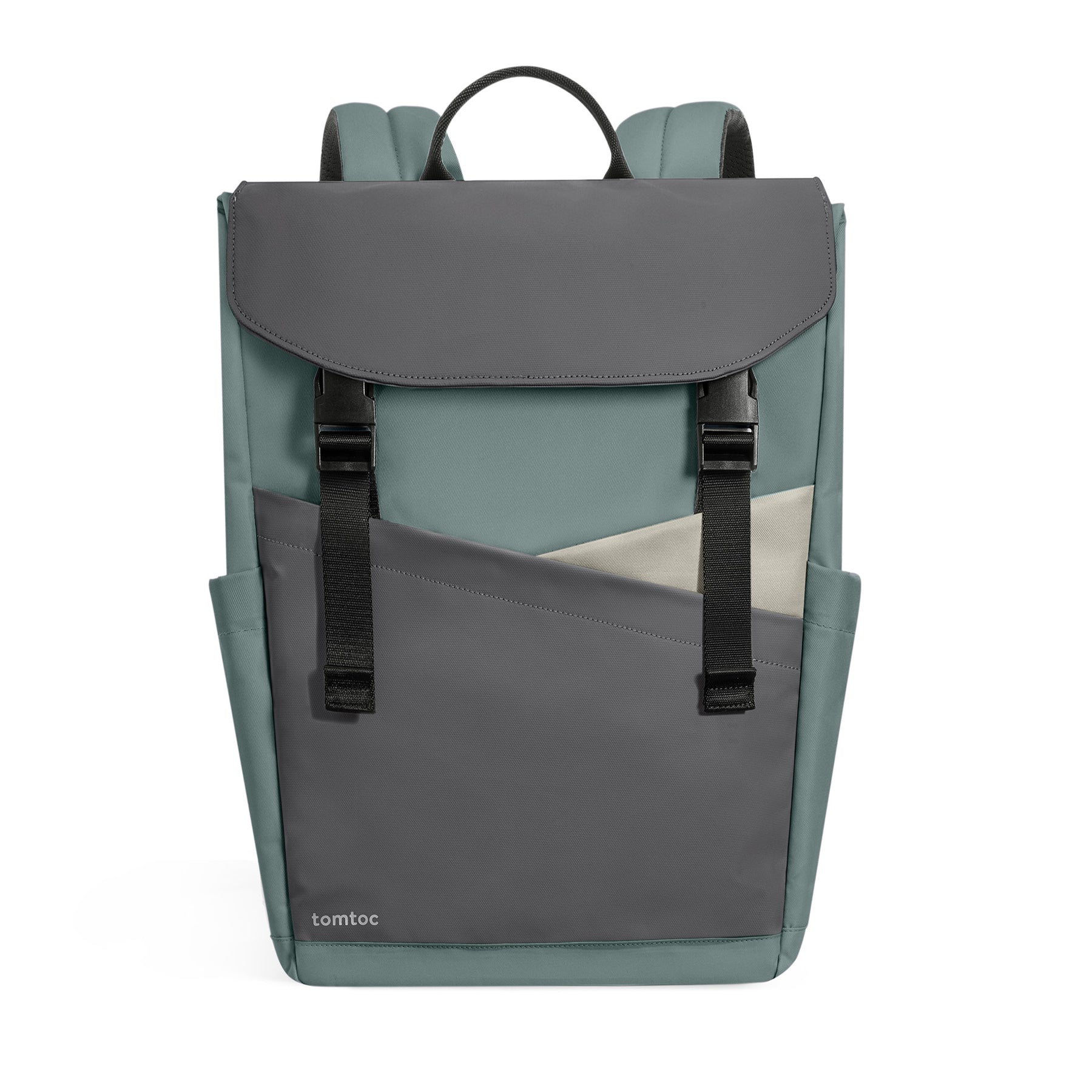 tomtoc 16 Inch Flap Lightweight & Water-Resistant Laptop Backpack - Turquoise