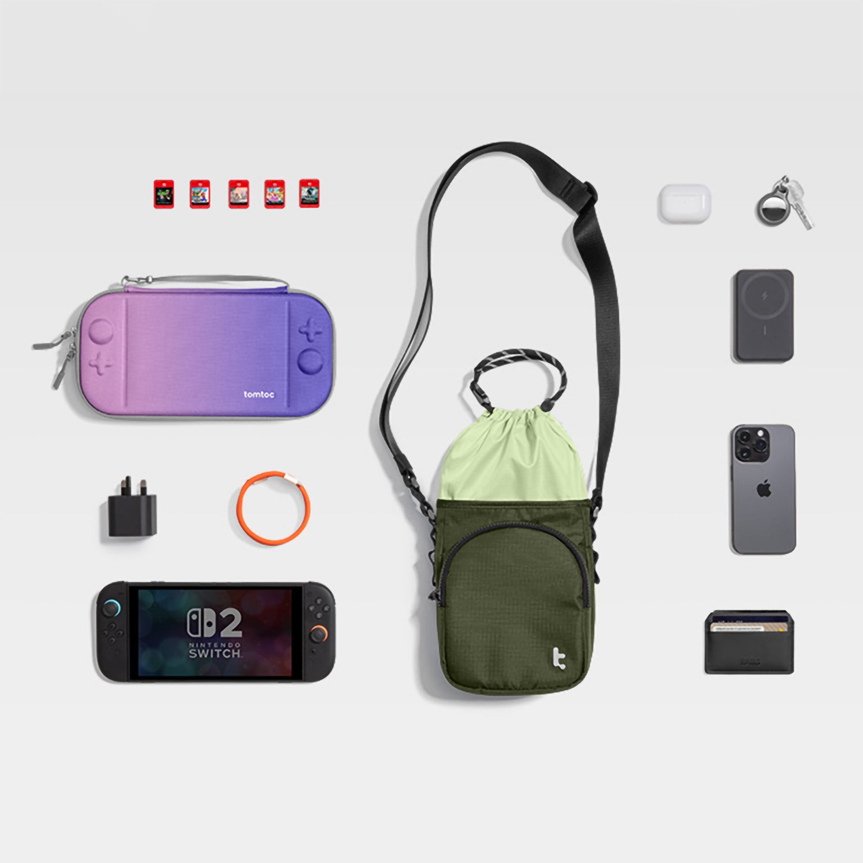 tomtoc GameOn-G50 Nintendo Switch 2 JoyCarry Sling Bag