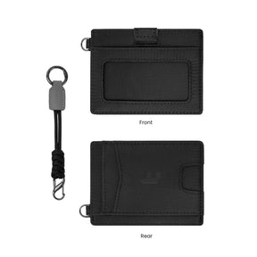 tomtoc Card Holder for Men RFID Blocking Card Wallet Free Lanyard