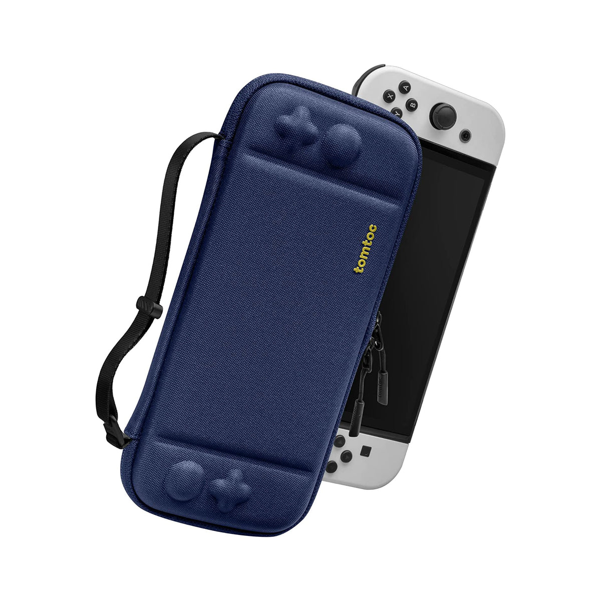 tomtoc Slim Protective Carrying Case with 10 Game Cartridges - Nintendo Switch & OLED Model - Ink Blue