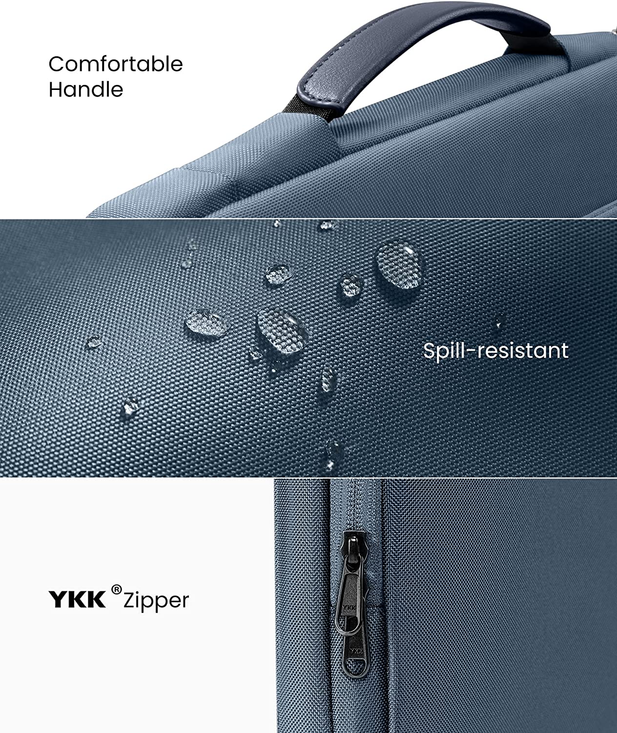 tomtoc 14 Inch Versatile 360 Protective Macbook Sleeve Briefcase - Dark Blue
