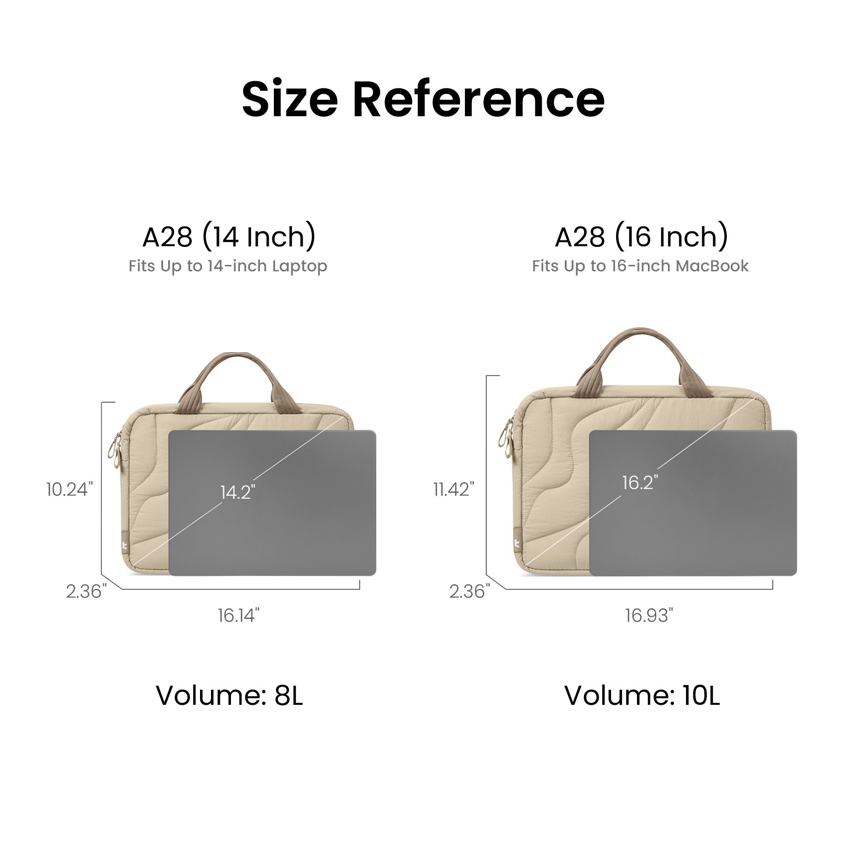 tomtoc Terra-A28 Puffy Laptop Carrying Bag