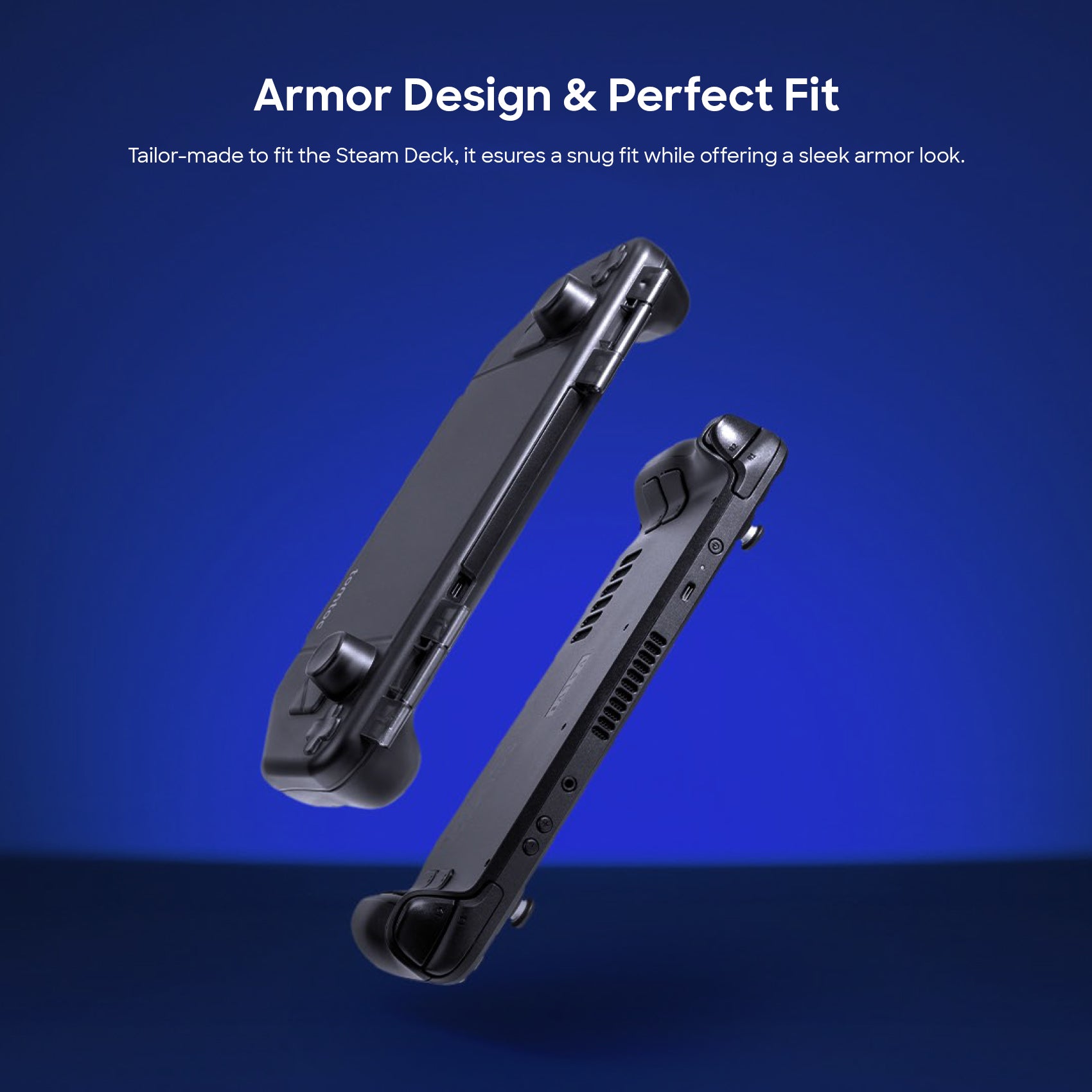 tomtoc Steam Deck Armor Hard Case / Protective Case / Spill-Resistant Case - Black
