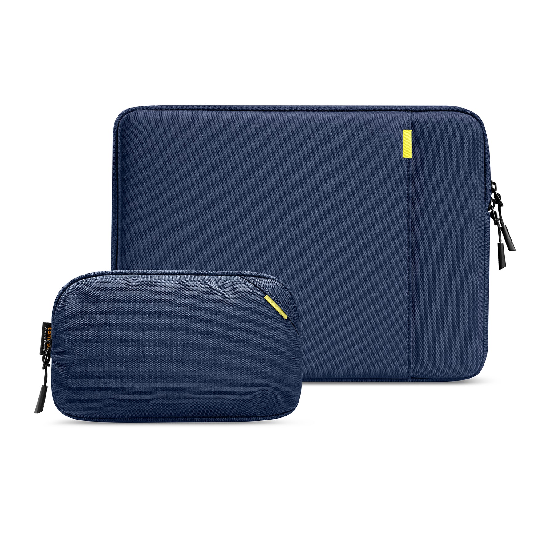 tomtoc 13 Inch Versatile 360 Protective Laptop Sleeve with Pouch - Navy Blue
