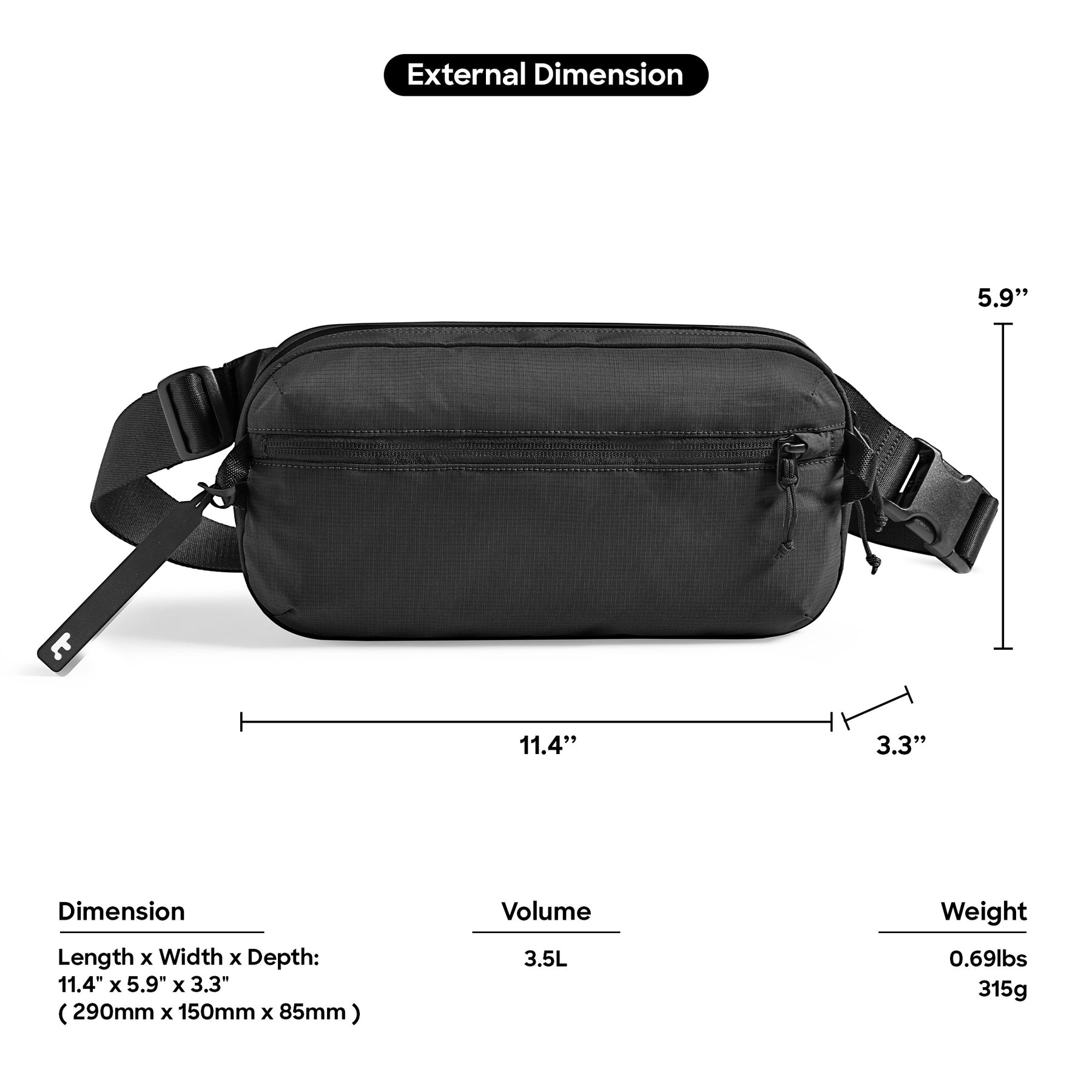 Aviator T33 Sling Bag (L) 3.5L