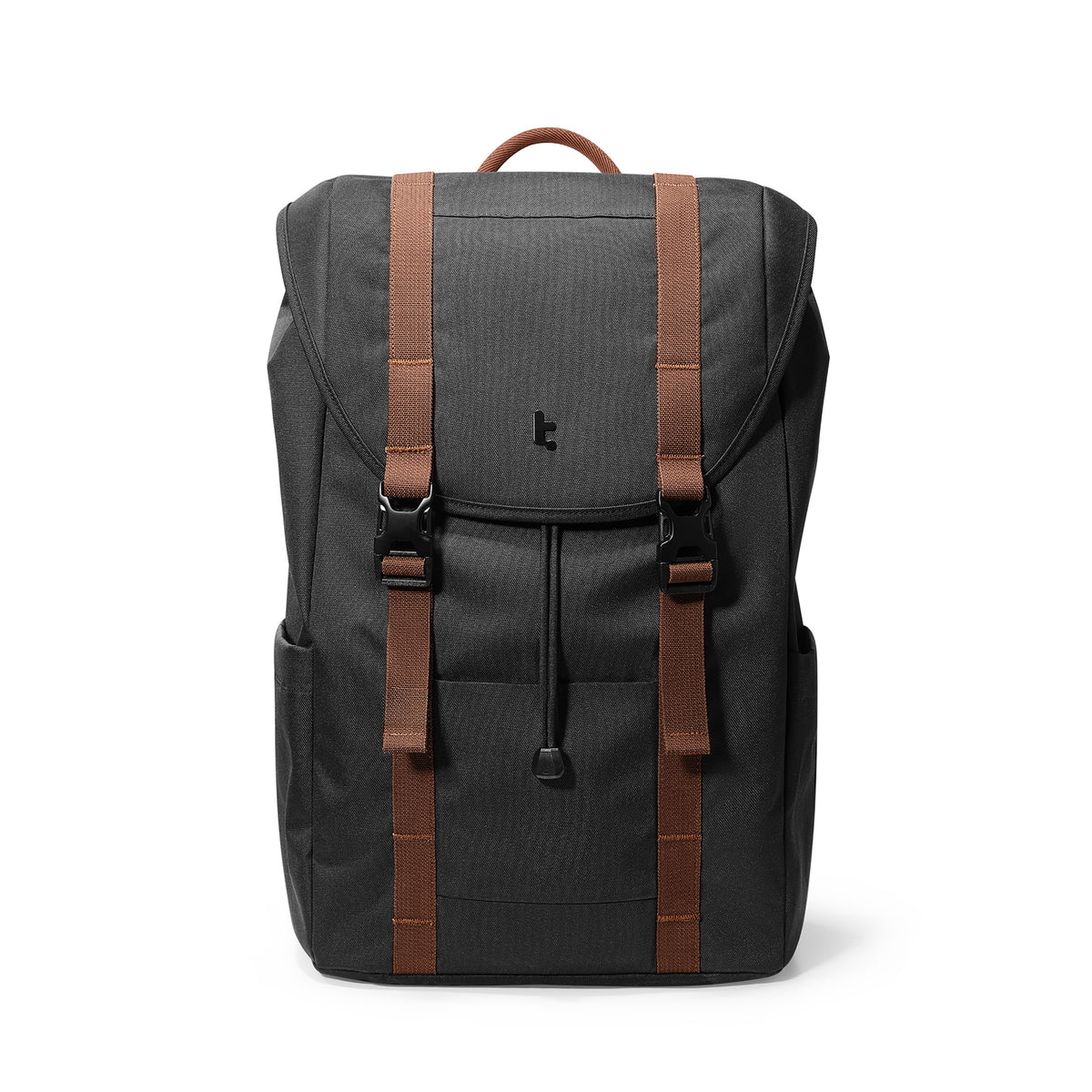 tomtoc 15.6 Inch VintPack Flap Laptop Backpack - Black
