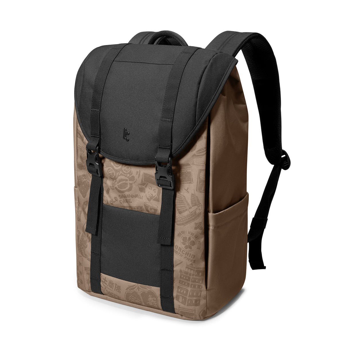 tomtoc OCHM 15.6 Inch VintPack Flap Laptop Backpack - Brown