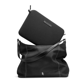 tomtoc 14 Inch Versatile Laptop ToteBag / Women Bag / Ladies Bag - Black