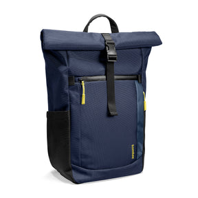 tomtoc 15.6 Inch Rolltop Adjustable Capacity Laptop Backpack - Blue