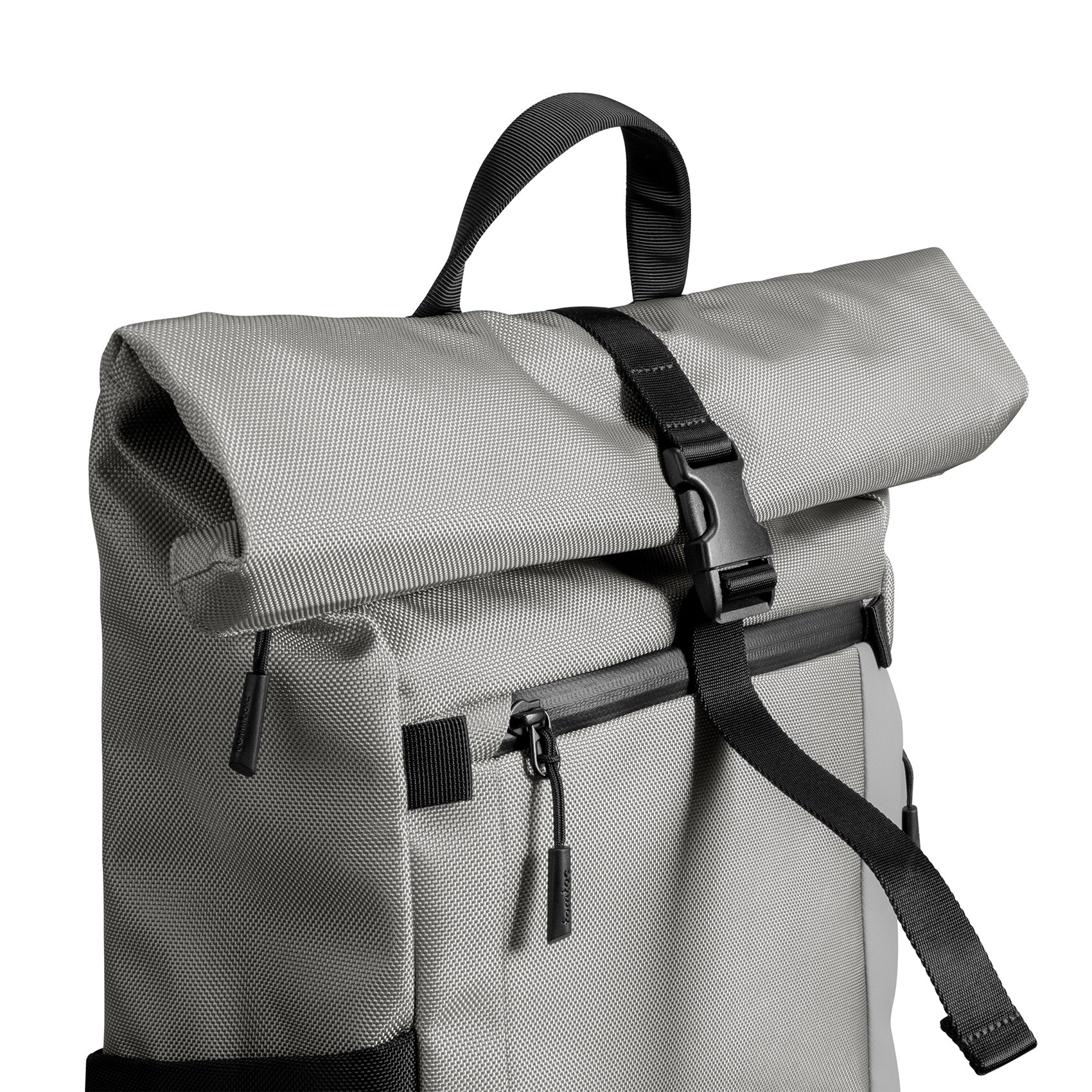 tomtoc 15.6 Inch Rolltop Adjustable Capacity Laptop Backpack - Gray