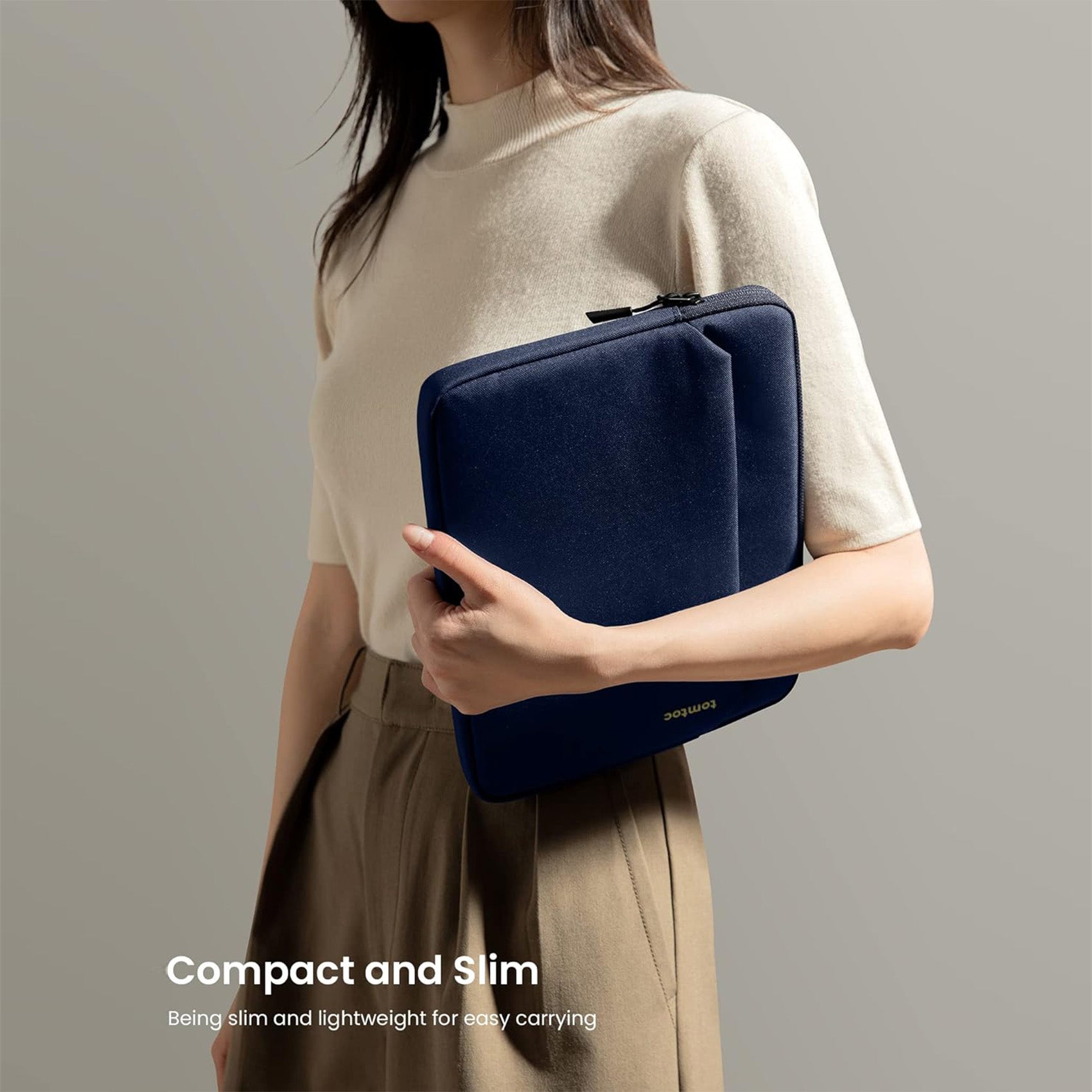 tomtoc 12.9 Inch Tablet Sleeve Bag - Navy Blue