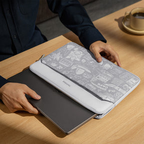 tomtoc OCHM 14 Inch Versatile 360 Protective Laptop Sleeve / MacBook Sleeve - Gray