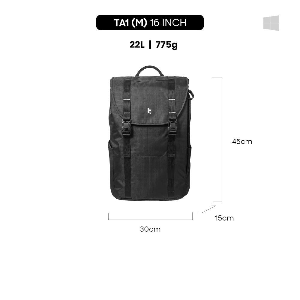 tomtoc VintPack-TA1 Liteway Laptop Backpack 22L
