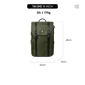 tomtoc VintPack-TA1 Liteway Laptop Backpack 22L