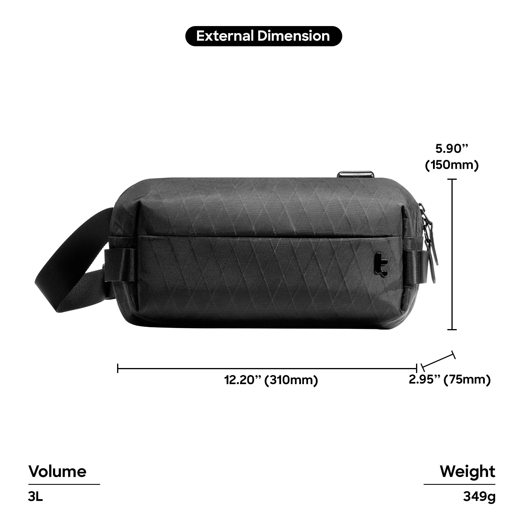 Explorer T21 X-Pac EDC Sling Bag (S) - Black