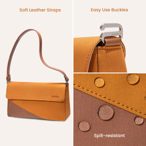 tomtoc Lady Shoulder Bag / Underarm Bag / Crossbody Bag / Women Bag / Handbag Women - Orange