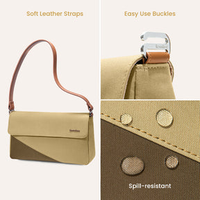 tomtoc Lady Shoulder Bag / Underarm Bag / Crossbody Bag / Women Bag / Handbag Women - Khaki