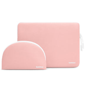 tomtoc 13 Inch Lady Laptop Sleeve with Organized Pouch - Pink