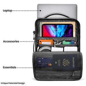 tomtoc 14 Inch Urban Laptop Shoulder Sling Bag - Gray