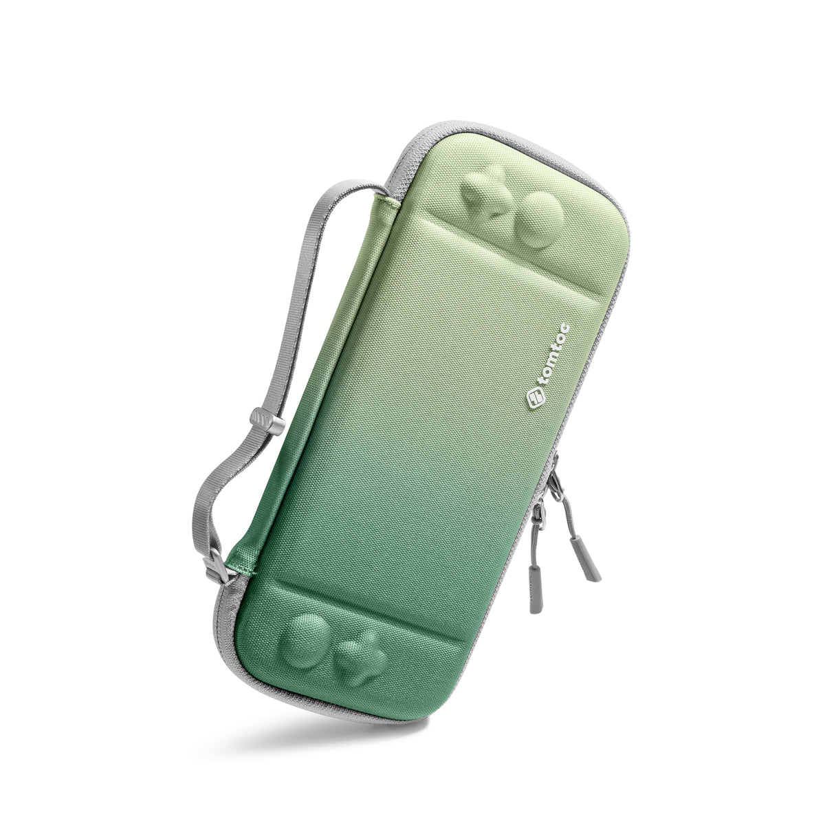 tomtoc Slim Protective Carrying Case with 10 Game Cartridges - Nintendo Switch & OLED Model - Matcha Green