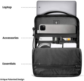 tomtoc 14 Inch Urban Laptop Shoulder Sling Bag - Black
